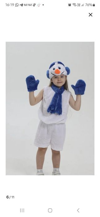 Костюм продам снеговика