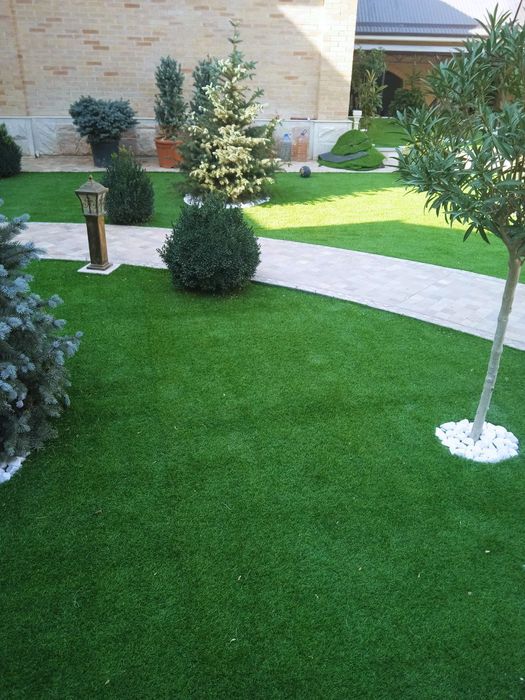 Gazon ekamiz landshaft qilamiz stadion quramiz