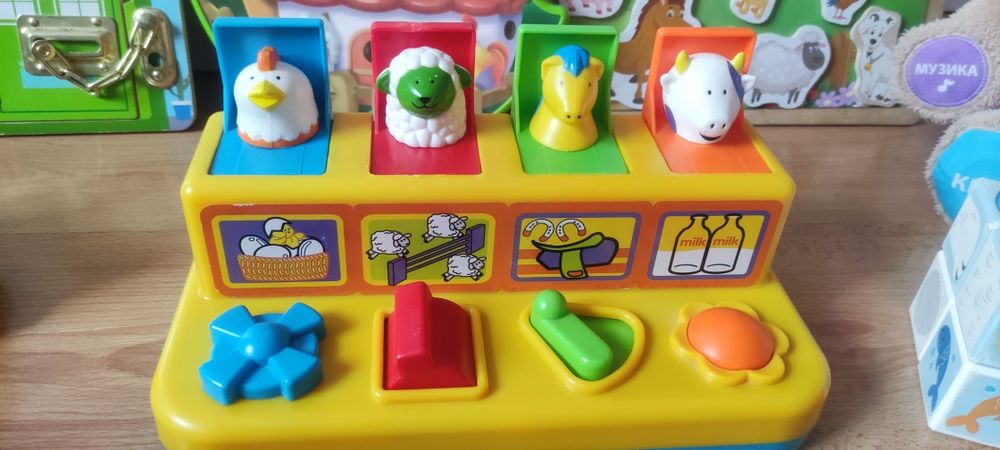 Образователни,музикални, монтесори играчки 3+ мес -2 год.