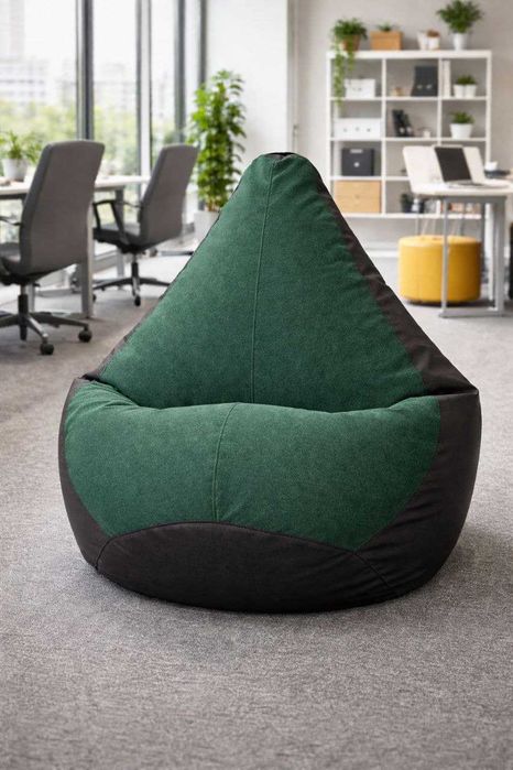 Бин бэг из экокожи и мебльной ткани, Кресло мешок от The NOM, сервис