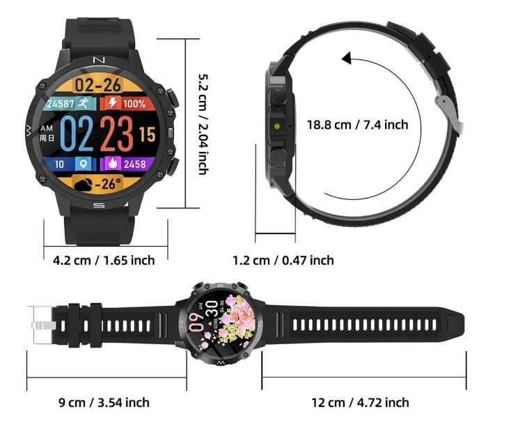 Моден и спортен смартчасивник  унисекс