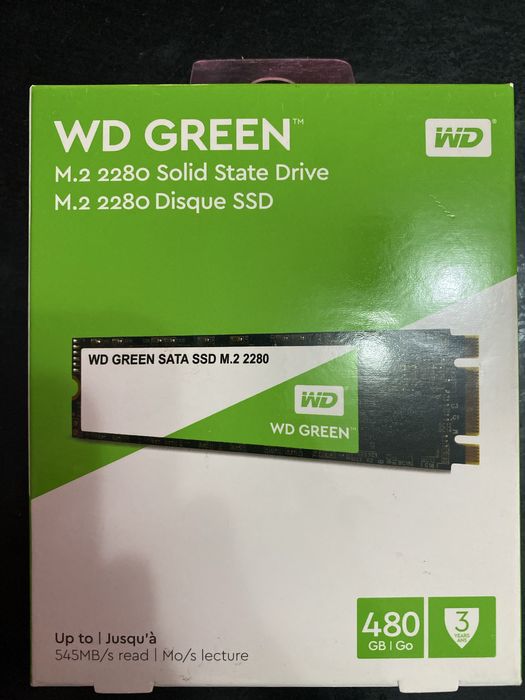 SIGILAT SSD intern WD Green 480GB M2 SATA 3 (WDS480G2G0B)