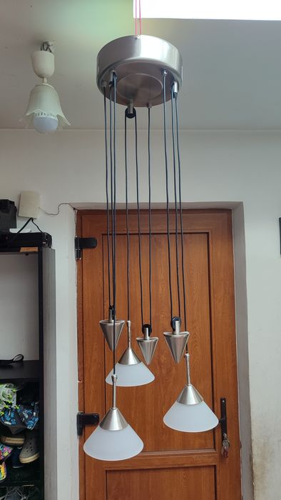 Lustră pendul din inox