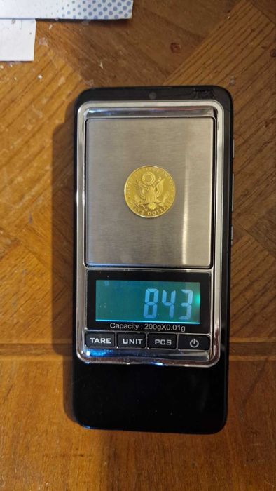 Златна монета 10 и 2,5 Американски долара Indian Head 1909 и 1911 // 5 долара 2008