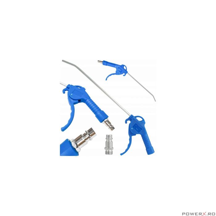 Pistol de suflat aer cu duza lunga 26cm, conexiune 1/4", Verke