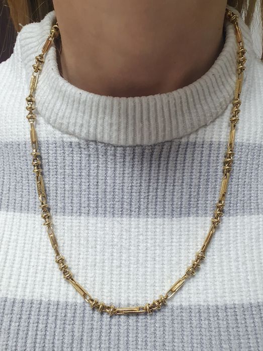 Lanț bărbătesc din aur de 14K – gramaj 12,77 g, mâna a doua