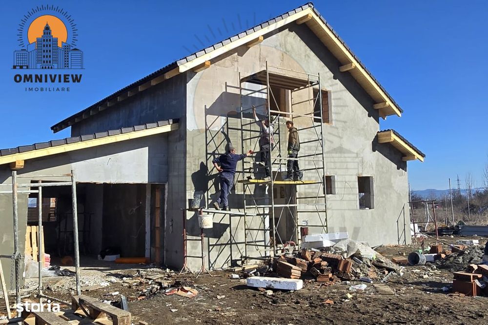 Casă nouă cu garaj, 145 mp utili, teren 500 mp–TVA inclus