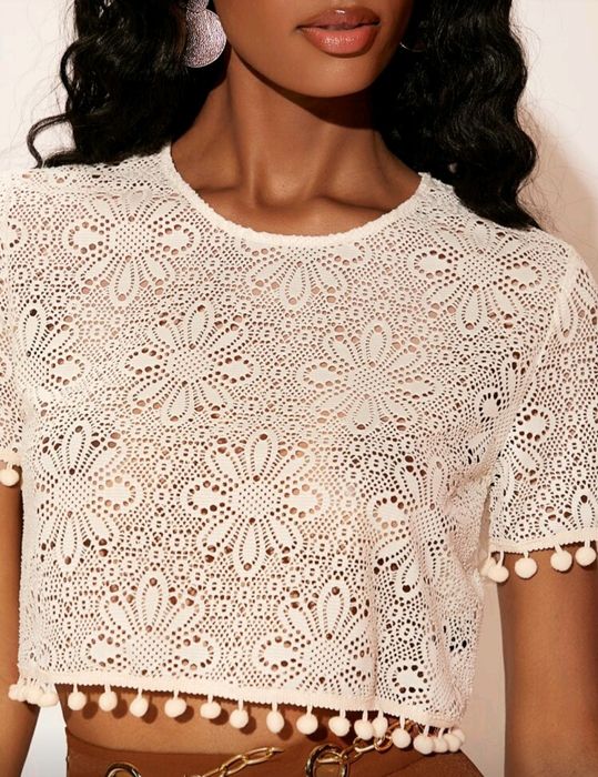НОВО! Ажурна блуза в бохо стил