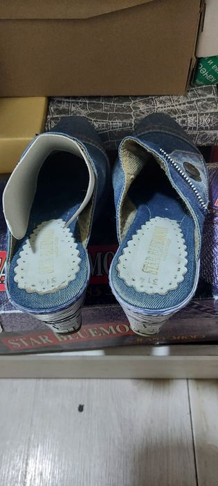 Сабо джинсовые удобные