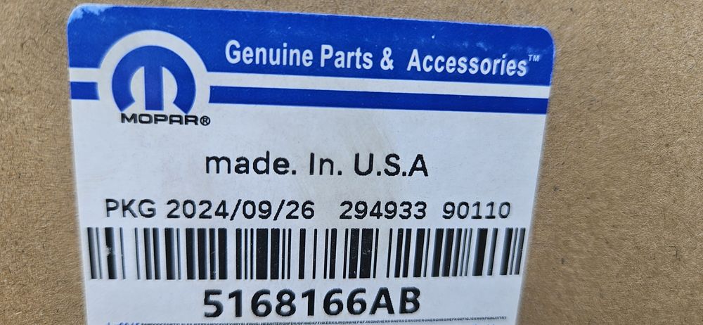 Передние стойки MOPAR Doodge caliber Jeep compass