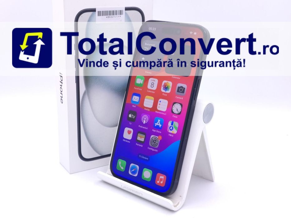 Apple iPhone 15 256GB Black 6GB Single SIM, Garantie 24 luni | #D89221