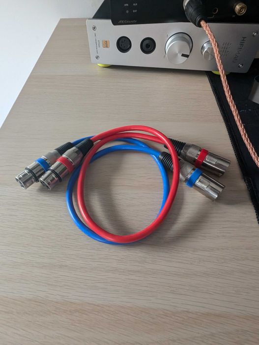 cabluri xlr balanced amp dac 50cm (xlr mama la xlr tata)