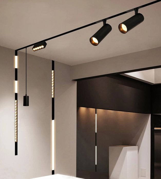 Магнитный рельс для освещения хай тек нового поколения