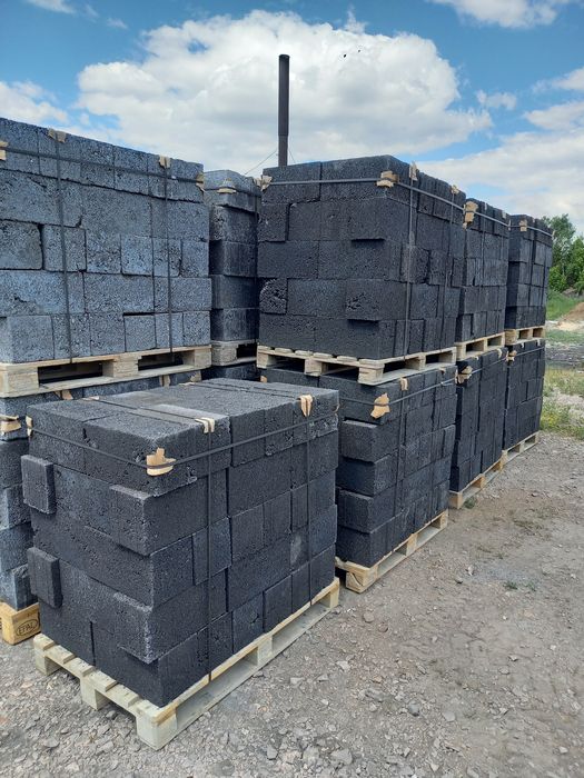 Шлакоблок полнотелый