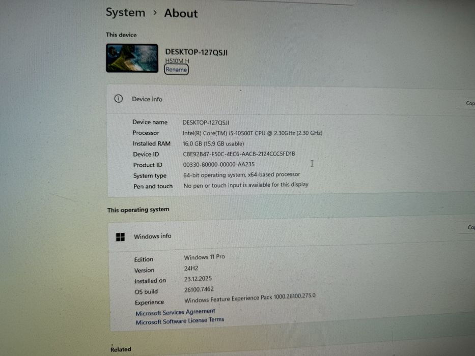 Unitate Gaming i5 / 16 Gb Ram/Nvme 512 Gb+1 Tb/ Factura + Garantie