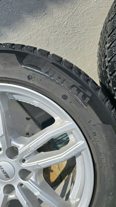 Set jante aliaj 17” ALUTEC + anvelope iarnă Run flat + senzori presiune  5×112