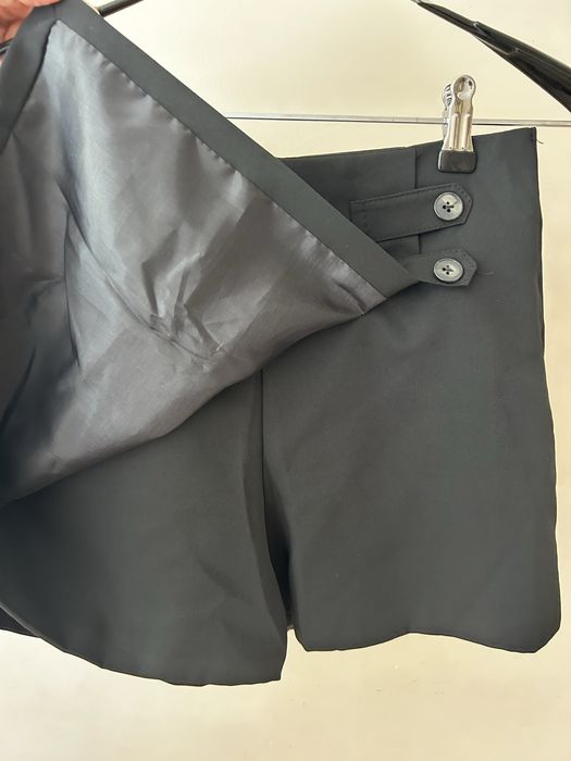 Черные шорты-юбка