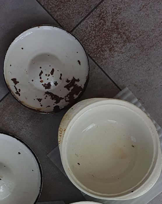 Чугунный казанок эмалированный СССР.