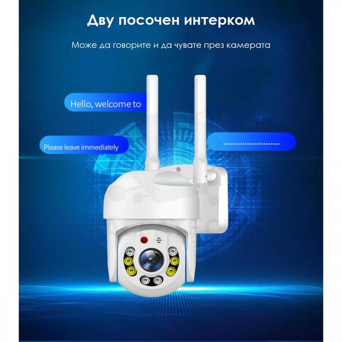 Куполна безжична камера COBRA 8 LED 5G Бебефон Приложение:  YCC365