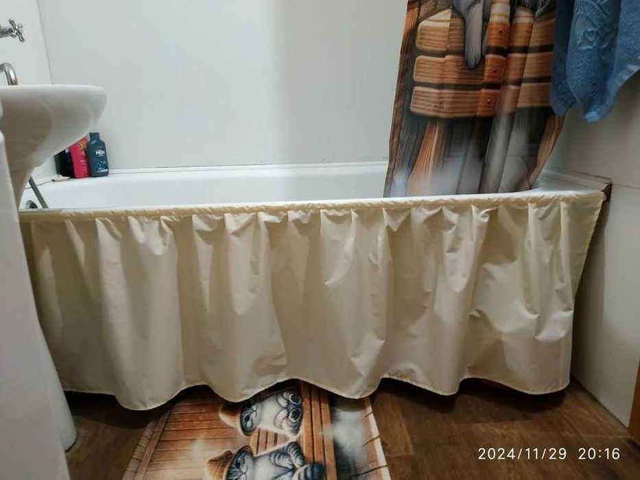 Экран под ванну тканевый (штора/ширма)