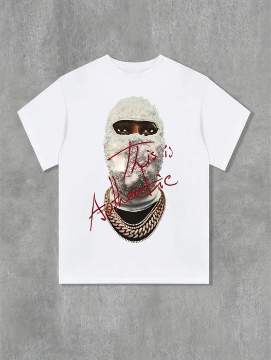 Vand tricou alb marimea M, design urban