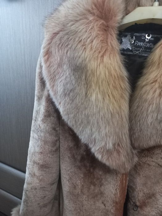 Шуба мутоновая светлая