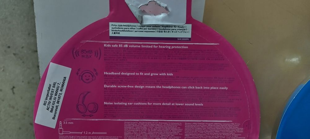 Căști Philips, pentru copii cu limitare volum - noi, sigilate