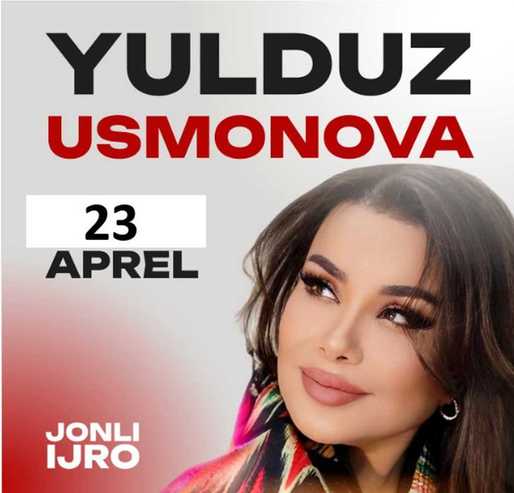 Yulduz Usmonova konsertga bilet 23-aprel 19:00 Kassa narxda