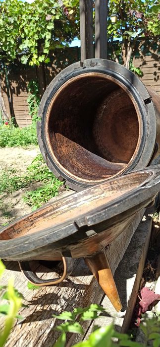 Alambic antic englezesc, handmade din arama groasa si bronz, unicat !