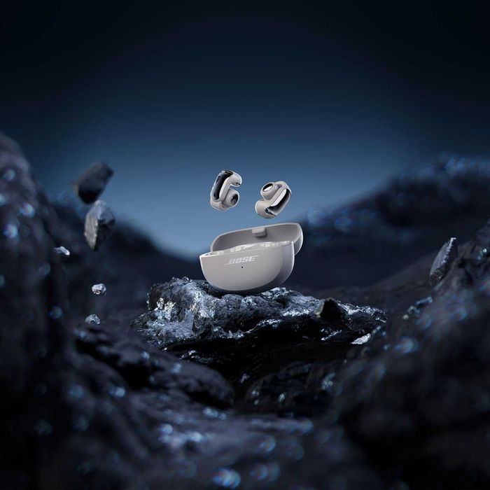 Безжични слушалки Bose Ultra Open Earbuds, Moonlight Grey Limited Edition