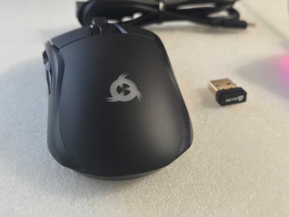 Mouse Gaming Wireless KLIM Blaze Pro, RGB, 6000 DPI, Stație Încărcare