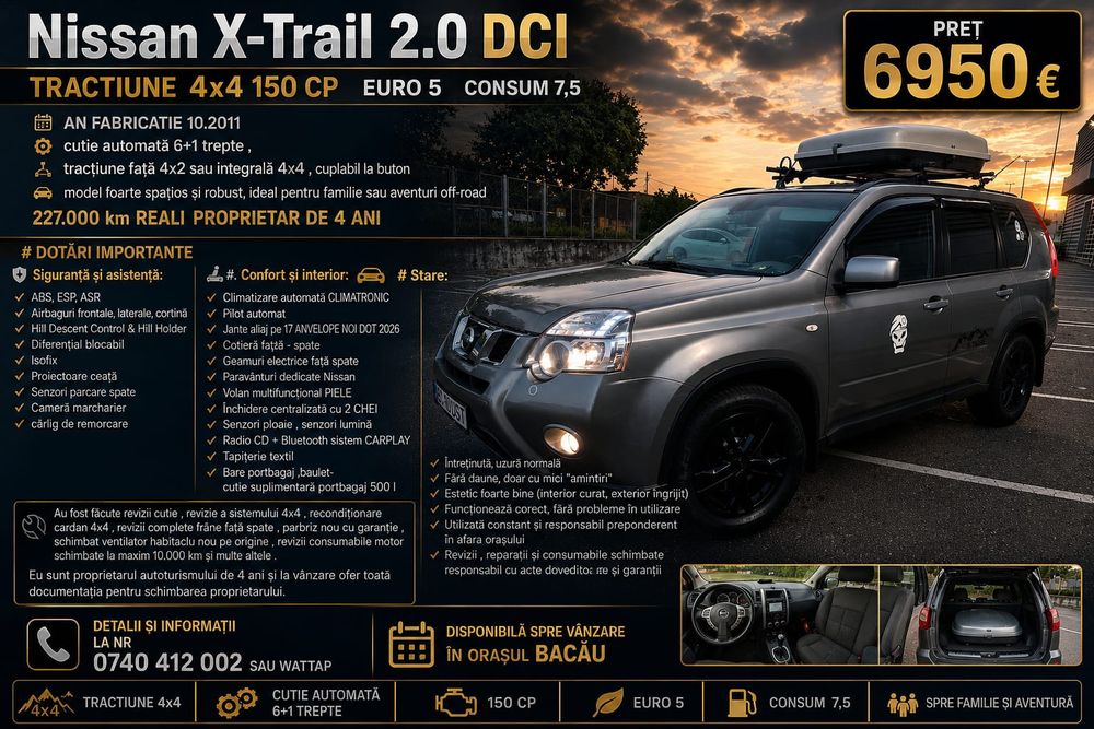 SUV 4x4  Nissan  euro 5 / schimb