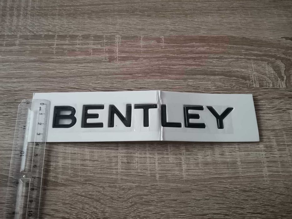 Bentley Бентли черен надпис емблема