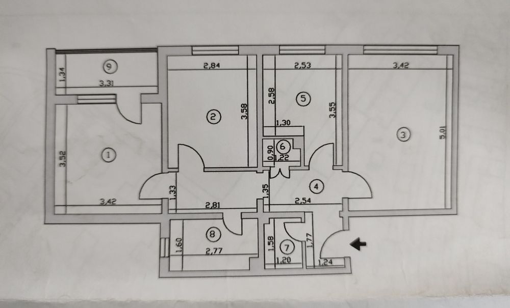 Apartament 3 cam. Inel 2. Dezrobirii.
