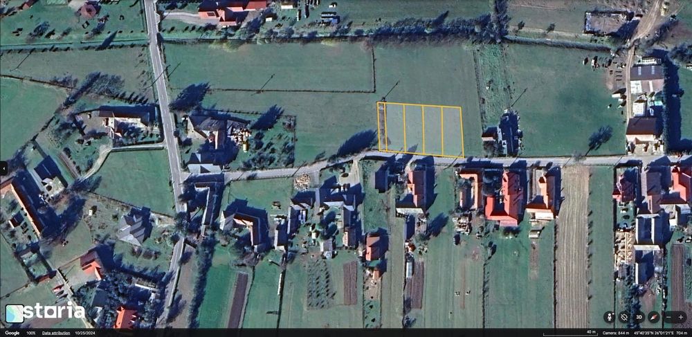 Vand teren intravilan 4 parcele de 500 mp fieccare