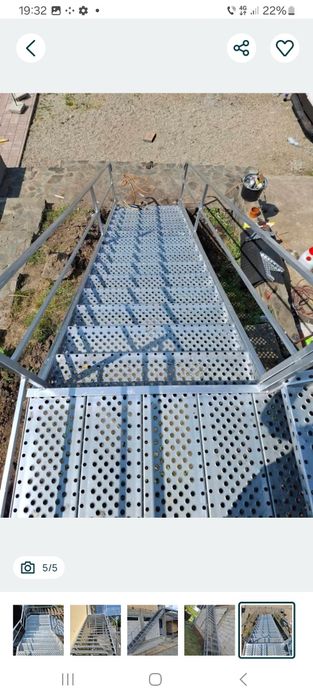 Trepte zicate galvanizate livrăm la domiciliu