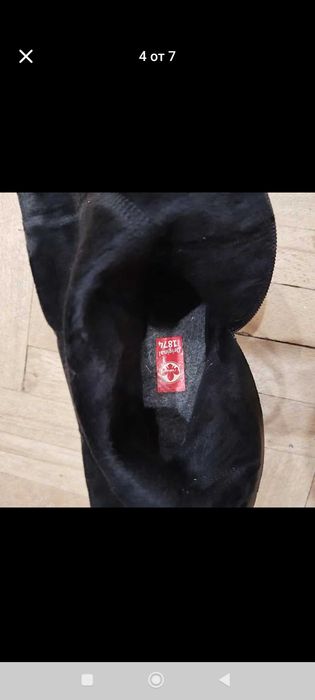 Дамски зимни ботуши Rieker естествена кожа