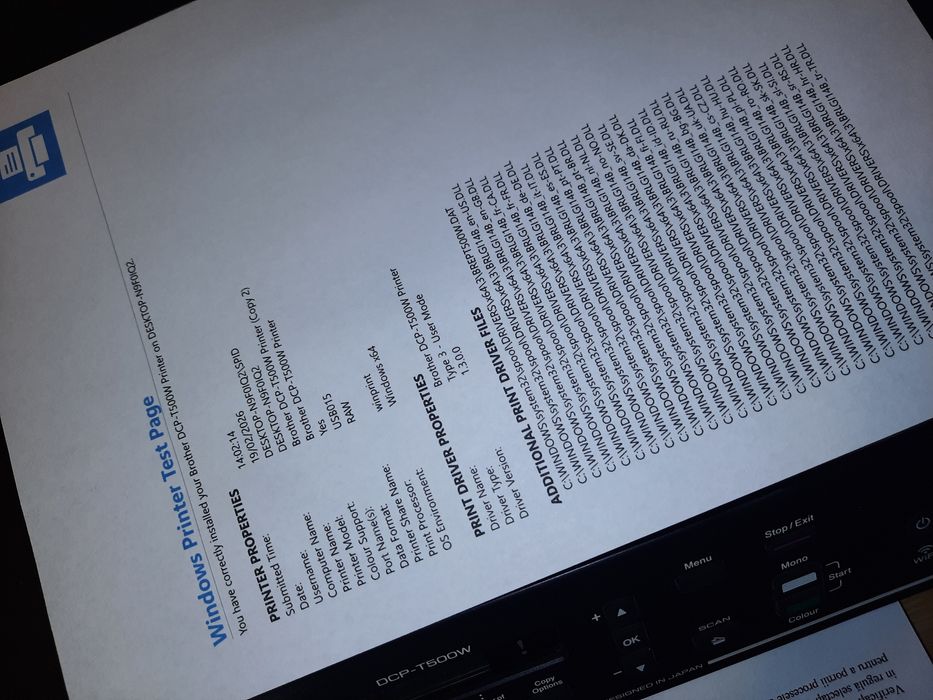 Imprimantă multifuncțională Brother DCP T500W cu sistem CISS și WI-FI