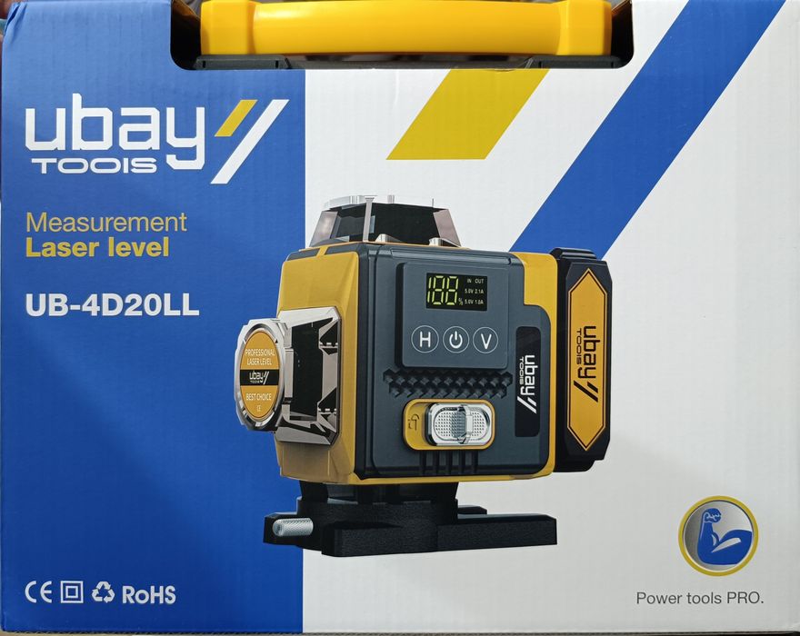 Лазерный уровень 360° 4D урвин lazer urvin