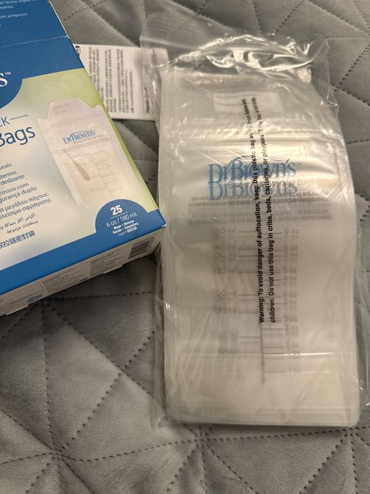 Pungi stocare lapte matern Dr. Browns