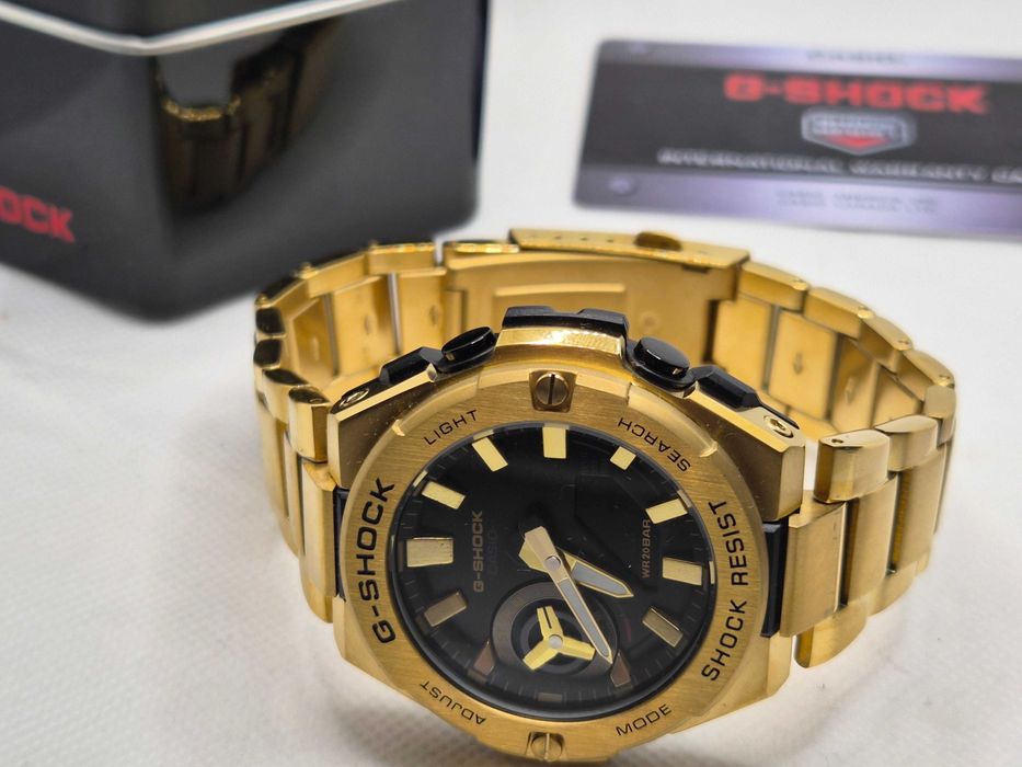 Ceas Sport Barbati Casio g shock GST B500D-1AER full metal gold  , Nou.Garantie 2ani