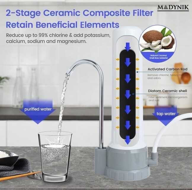 Filtru apa potabila Madynik™, purificator in ceramica, cap. 6000 lt