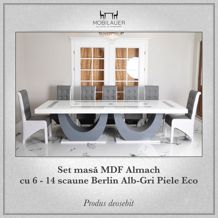 Masa noua 12 persoane + 12 scaune