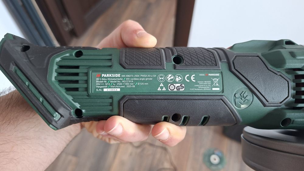 Flex Parkside 20V PWSA 20-Li G4 + acumulator 2Ah + încărcător