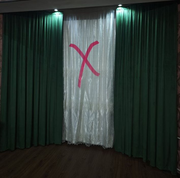 Комплект штор длина 3.5м, ширина 3м