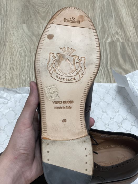 Туфли franceschetti vero cuoio ручная работа