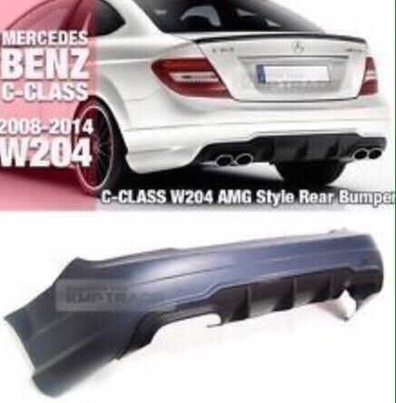 задний бампер AMG на Mercedes benz w204 С-класс