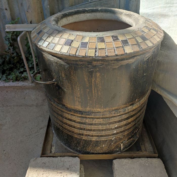 Продаётся тандыр на тележке с колёсиками