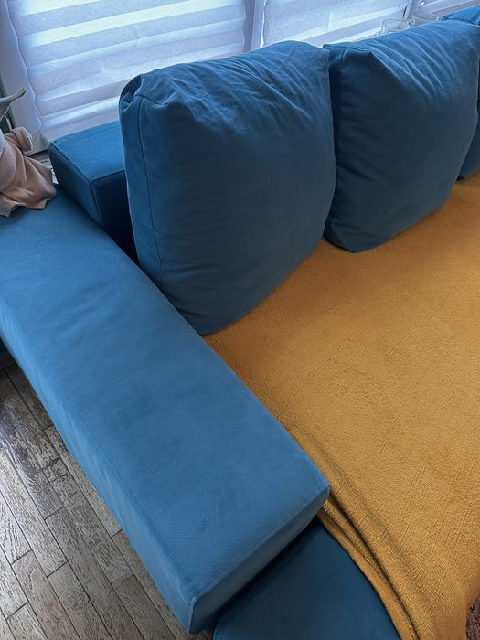 Син/Ъглов Диван 180*270 Разтегателен/Ракла