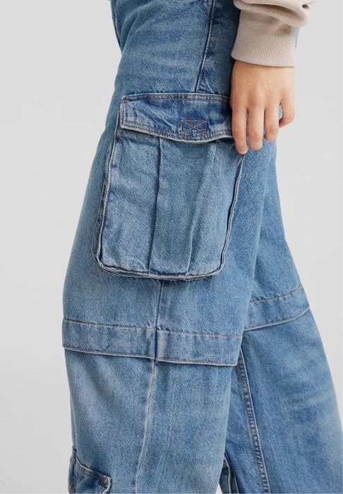 Новые джинсы Bershka широкие карго